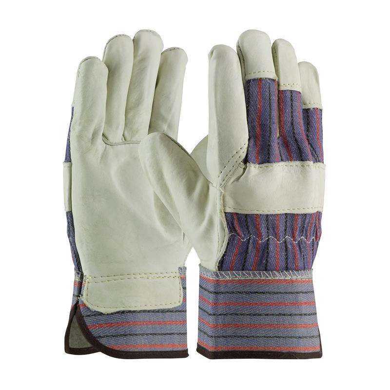 Top Grain Leather Palm Safety Cuff - Tagged Gloves